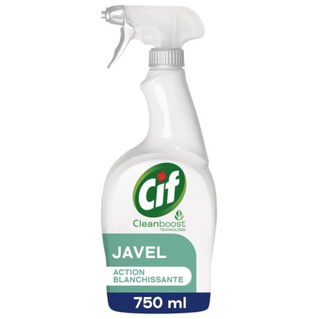 Cif spray javel multi-usages cleanboost technologie 750 ml