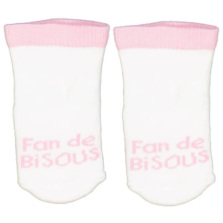 Paire de bottons naissance fantaisies FAN DE BISOUS 0/6 mois