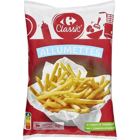Carrefour classic' frites allumettes 1kg