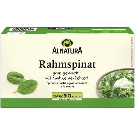 Alnatura épinards à la crème bio 450g