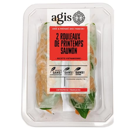 2 Rouleaux de printemps au saumon 200g fe