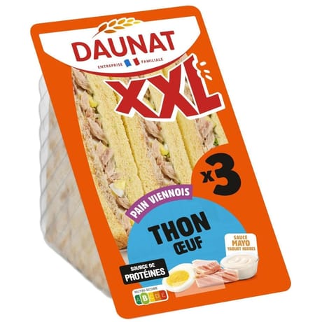 Daunat XXL viennois thon oeuf 230g