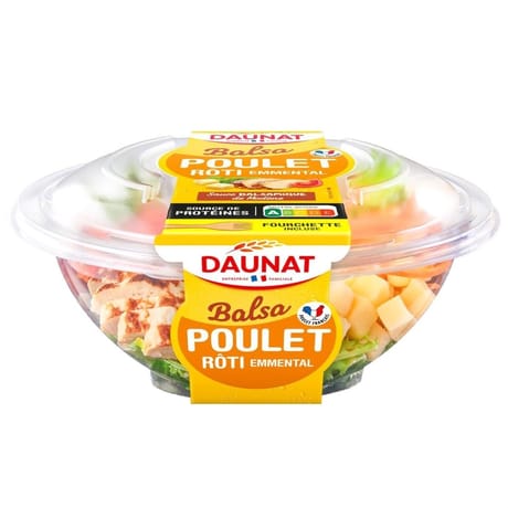 Daunat bulle fraicheur poulet roti emmental 250g