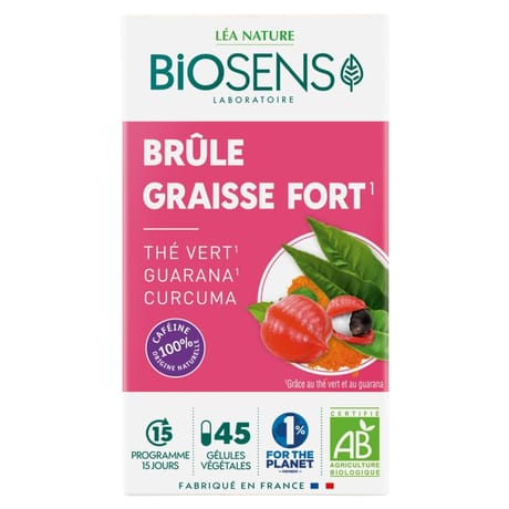 Biosens gélules végétales brûle graisse fort bio 23g