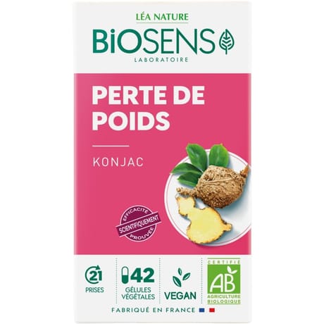 Biosens gélules végétales konjac bio 42 gélules 28g