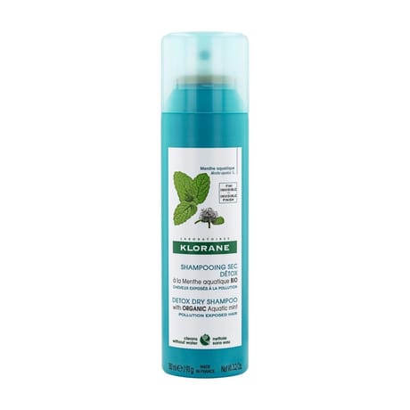 Klorane menthe aquatique bio shampoing sec détox 150ml