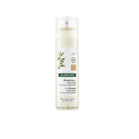 Klorane avoine shampooing sec cheveux châtains à brun spray 150ml