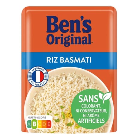 Ben's original riz micro ondable basmati 220g