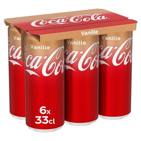 Coca-Cola vanille boite sleek 33cl