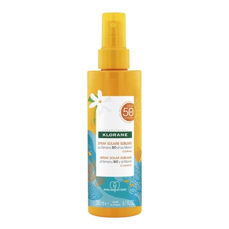 Klorane solaires spray sublime spf50  au Tamanu Monoi 200ml