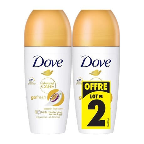 Dove anti-transpirant advanced care fruit de la passion 72h bille 2x50ml