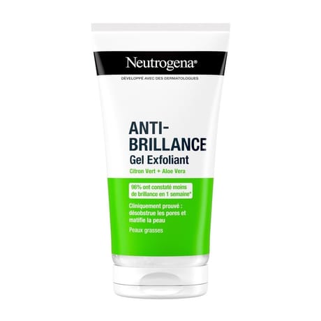 Neutrogena peaux grasses brillance citron aloe vera exfo 150ml