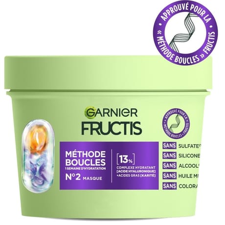 Garnier fructis méthode boucles n°2 masque 370ml