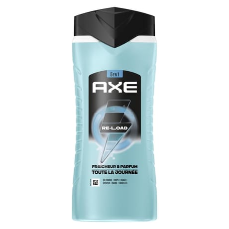 Axe gel douche homme 5en1 re-load 400ml