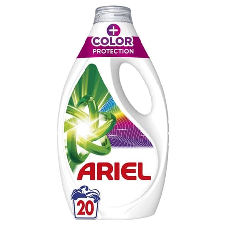 Ariel lessive liquide, 20 lavages, +color protection