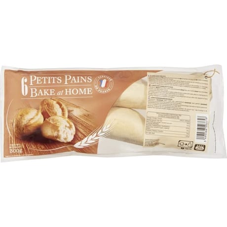 6 petits pains précuits 300g