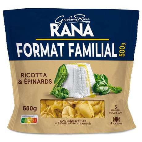 Rana ravioli ricotta et épinards 500g
