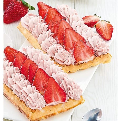 Gaufres aux fraises x2