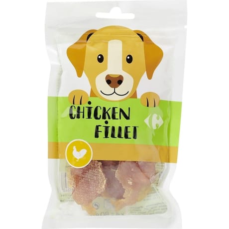 Carrefour récompense pour chien filet de poulet x4 - 80g