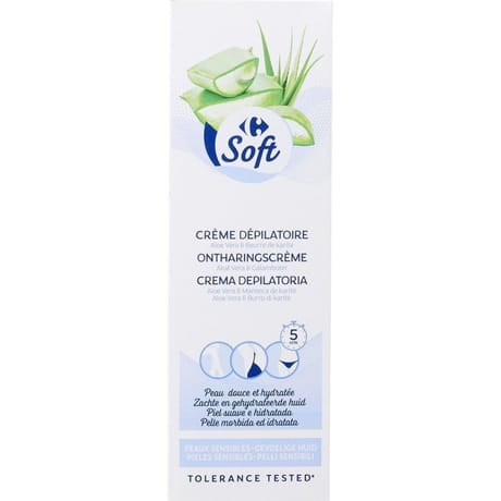 Carrefour soft crème dépilatoire peaux sensibles 200ml
