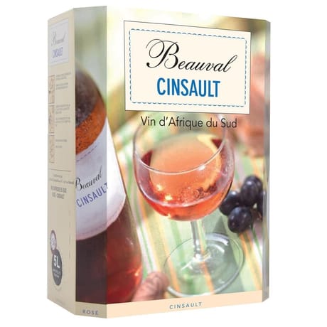 Beauval cinsault vin rosé d'afrique du sud 5L 12% vol
