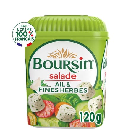 Boursin salade & apéritif ail et fines herbes 120 g