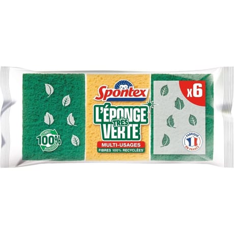 Spontex l'éponge très verte x6