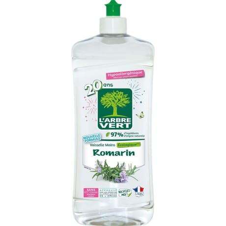 L'arbre vert vaisselle mains romarin 750ml