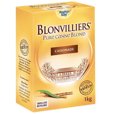 Beghin say blonvilliers poudre pure canne blond etui bec verseur 1kg