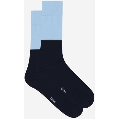 Mi chaussettes mode color block homme DIM B51 MARINE CHEMISE T40\45