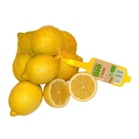 CITRON JAUNE BIO FILET 500G CARREFOUR BIO
