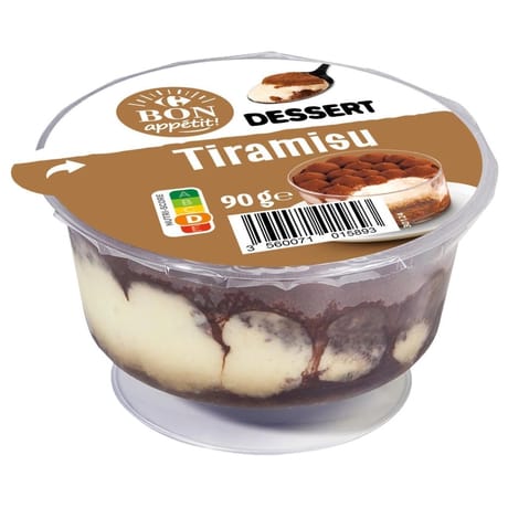 Carrefour bon appétit dessert tiramisu 90g