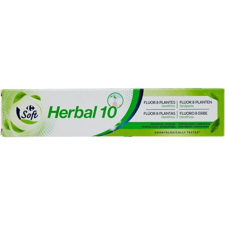Carrefour soft dentifrice fluor & plantes 75ml
