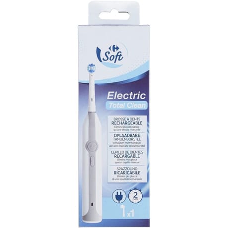 Carrefour soft brosse à dents électrique total clean