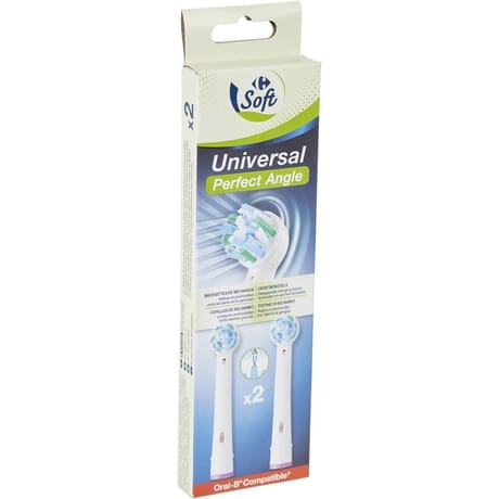 Carrefour soft brossettes universal perfect angle x2
