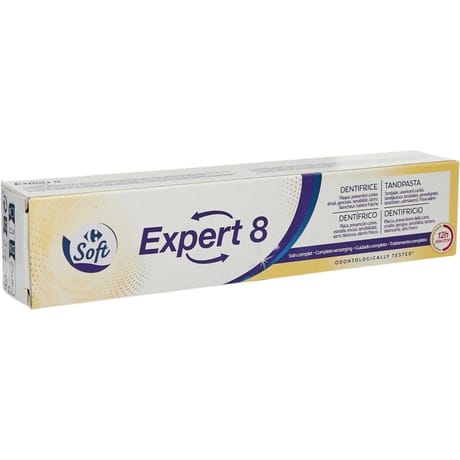 Carrefour Soft dentifrice Expert 8 soin complet 75ml