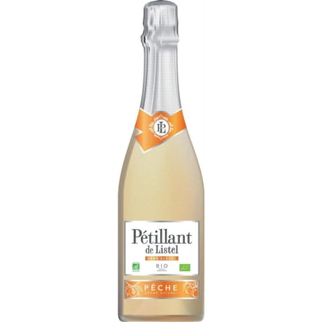 Petillant de listel aromatise peche sans alcool bio frbio10 75 cl