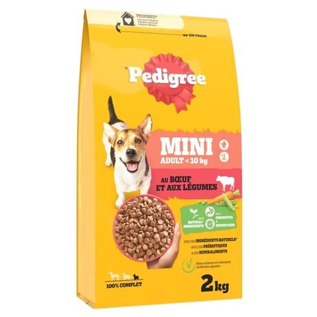 Pedigree adult mini croquettes au boeuf petit chien adulte moins de 10 kg - 2kg