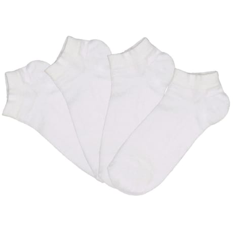 2 paires de socquettes invisibles femme en coton issu de l'agriculture biologique BLANC 37\41