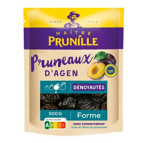 Pruneaux dénoyautés le sachet de 500g