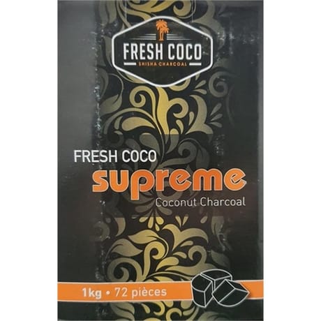 Fresh coco charbon paquet de 1kg (72 pièces)