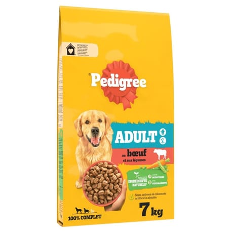 Pedigree adult croquettes au boeuf et aux légumes 7kg