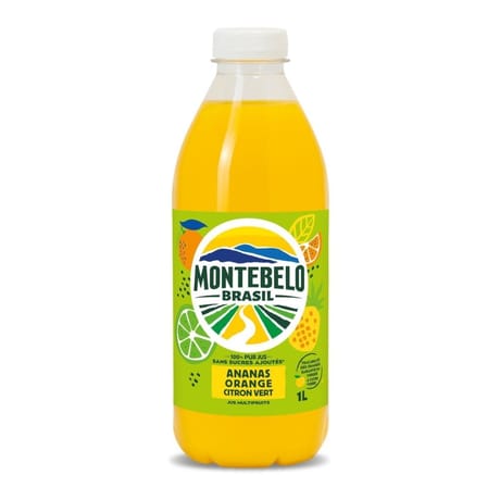 Montebelo 100% pur jus ananas orange citron vert 1l