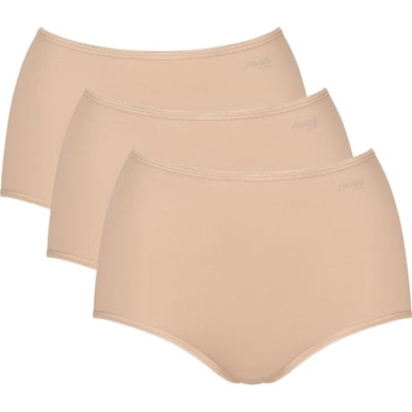 Lot de 2 slips maxi + 1 offert ligne Pure Comfort Sloggi 0026 PEAU L