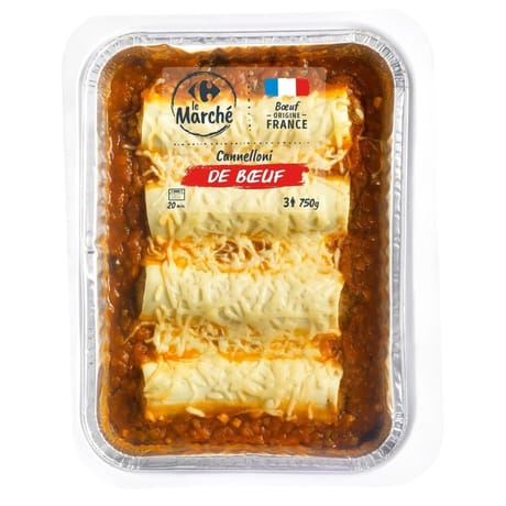 Crf le marché cannelonni de boeuf 750g