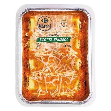 Crf le marché Cannelonni ricotta épinards 750g