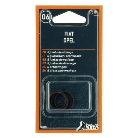 Xltech 5 joints de vidange toriques D18 Opel