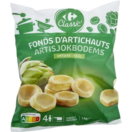 Carrefour classic' fonds d'artichauts entiers 1kg