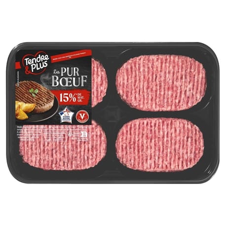 Steak haché frais 15% x8 800hg Tendre et plus