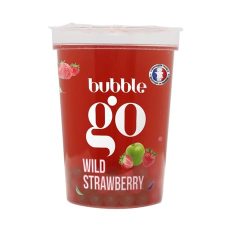 Bubble go bubble tea fraises des bois 450ml